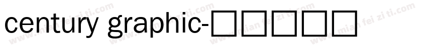 century graphic字体转换